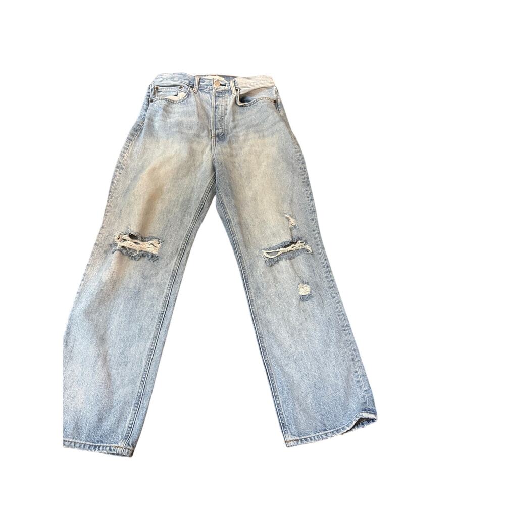 Denim Forum Aritzia Joni High Rise Loose Jeans Size 29L 100% Cotton Button Fly